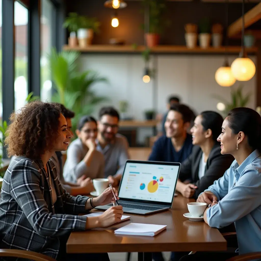 Professional business solutions illustration